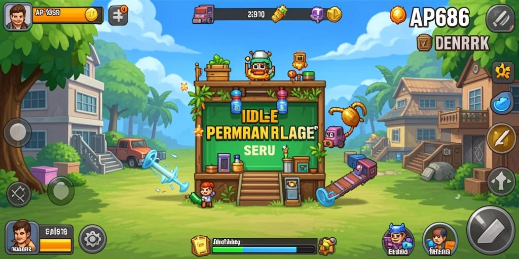 Screenshot utama AP686 menunjukkan gameplay santai yang menarik.
