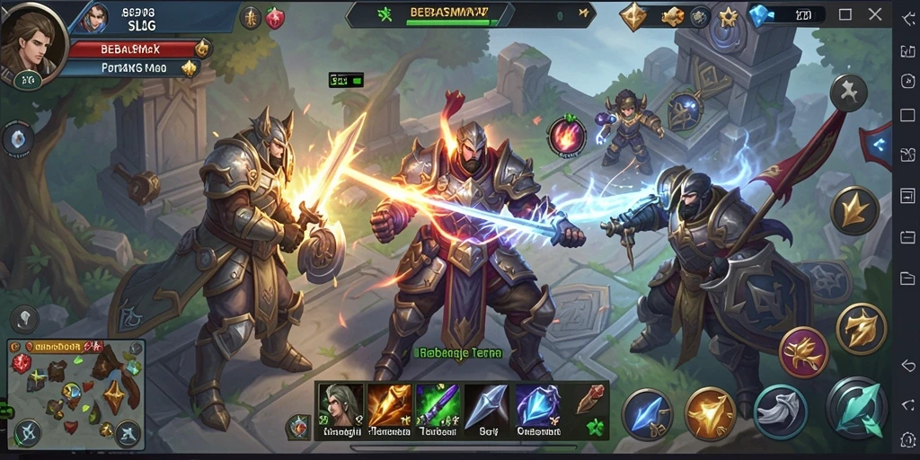 Tampilan gameplay seru BEBASMAX yang menegangkan.