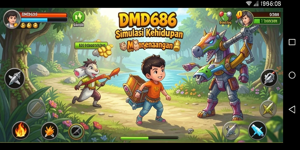 Gameplay dinamis dan interaksi sosial dalam DMD686.