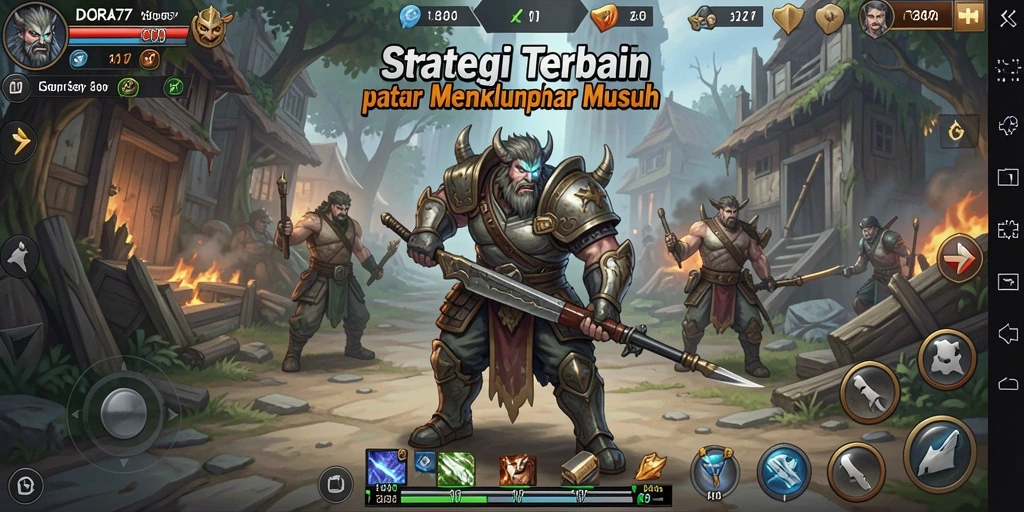 Tampilan gameplay menegangkan DORA77 dengan strategi yang mendebarkan.