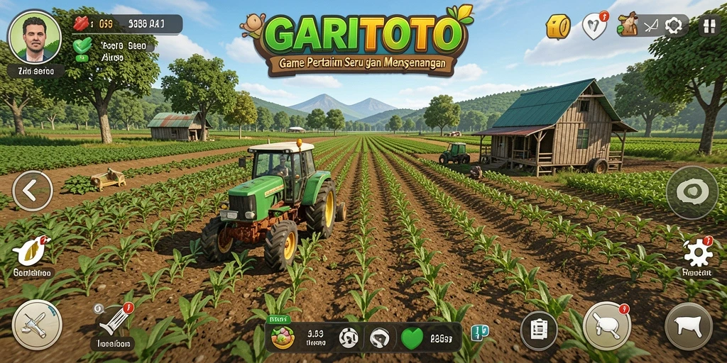 Tangkapan layar GARITOTO menampilkan gameplay pertanian yang menarik dan interaktif.