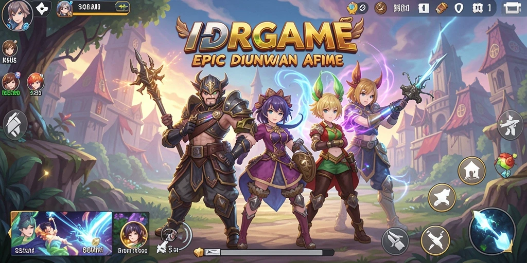 Tampilan gameplay IDRGAME yang seru dan memukau.