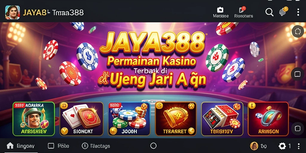 Tampilan menakjubkan dari gameplay Kasino JAYA388 yang seru.