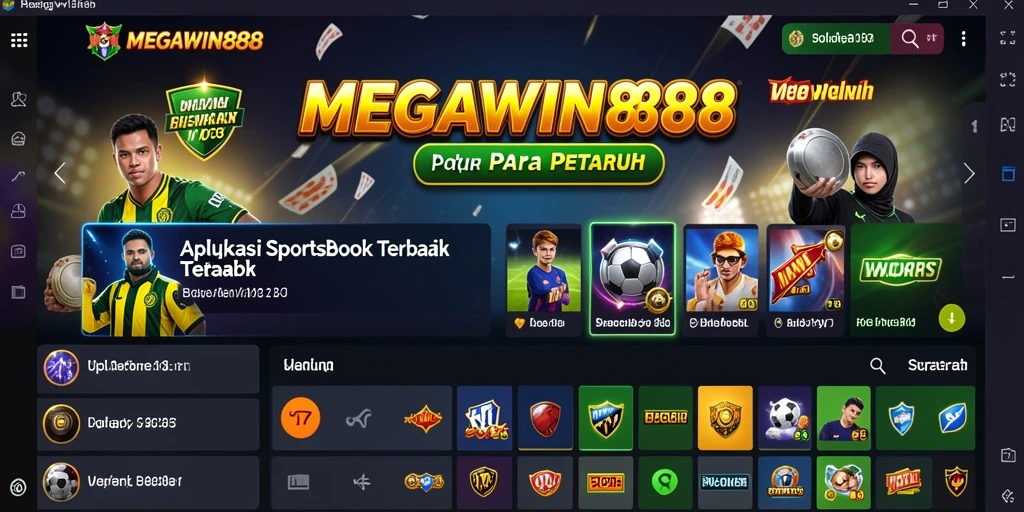 Tampilan menarik gameplay taruhan di MEGAWIN888.