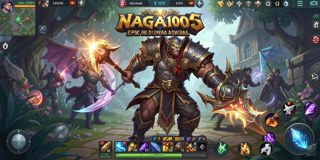 Tampilan gameplay menarik penuh aksi di NAGA1001.