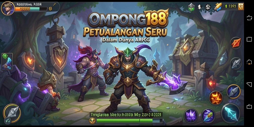 Gameplay OMPONG188 yang intens dan penuh aksi dalam petualangan ARPG.