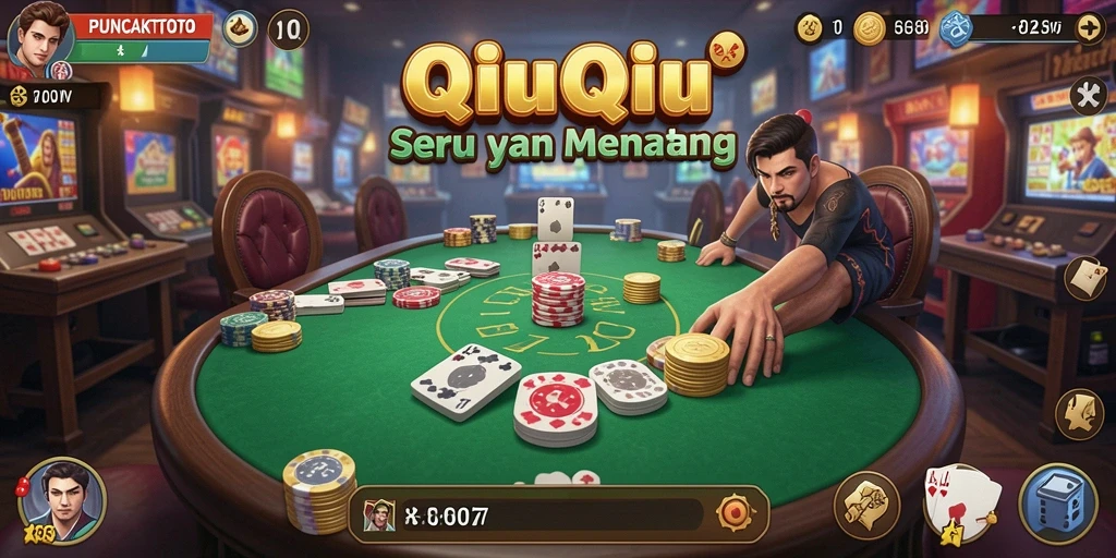 Tampilan gameplay PUNCAKTOTO dengan aksi kartu seru.
