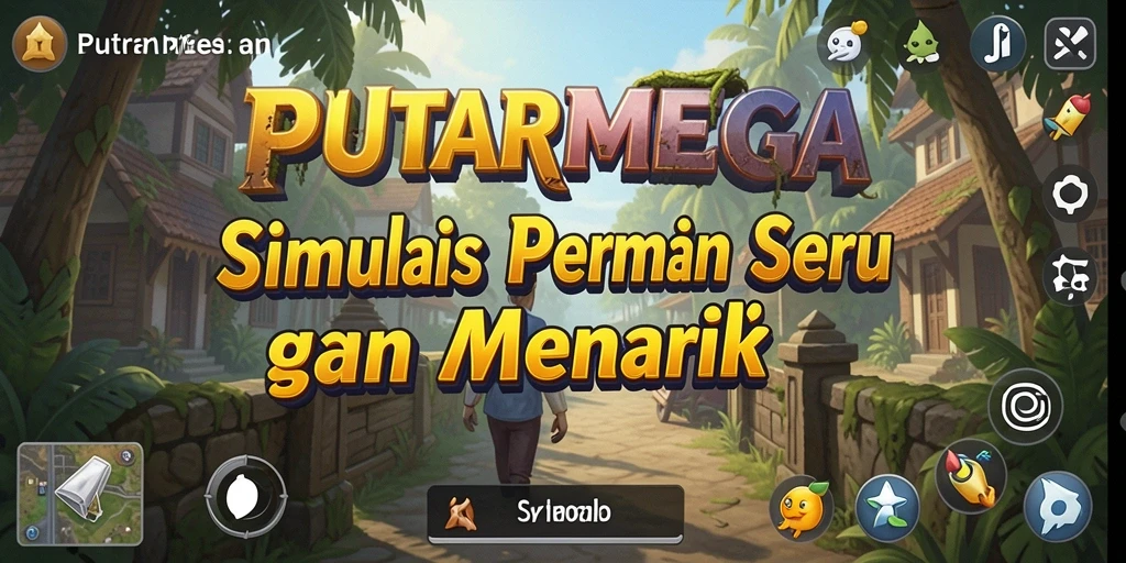 Tangkapan layar PUTARMEGA menampilkan gameplay simulasi yang menarik.