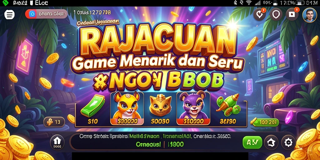 Tampilan grafis menarik dari gameplay RAJACUAN yang memukau.
