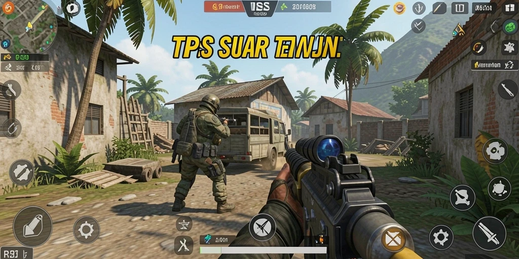 Screenshot utama RPOK menampilkan momen seru dalam pertempuran TPS.