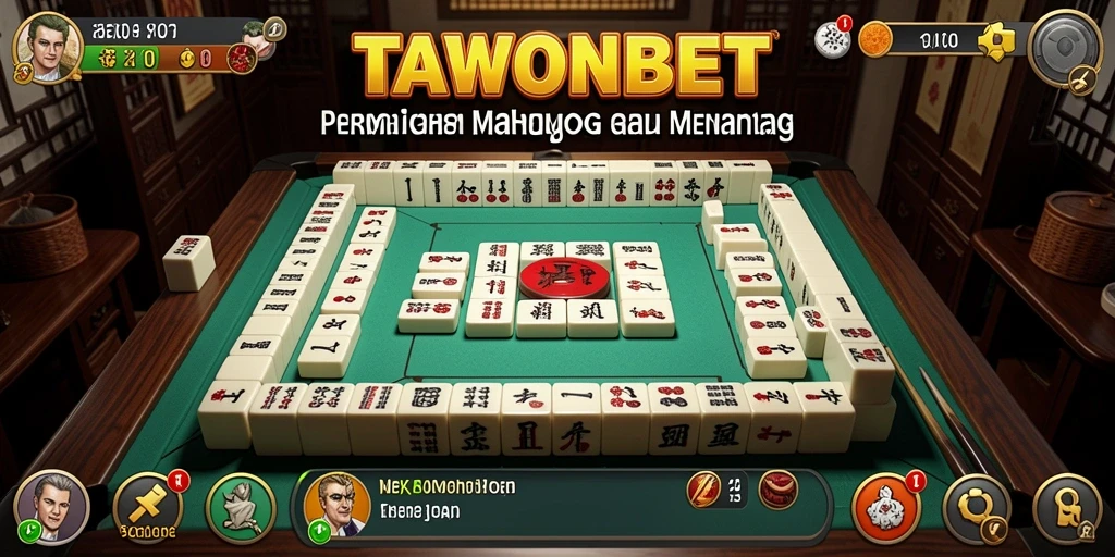 Screenshot gameplay TAWONBET menampilkan keseruan permainan Mahjong.