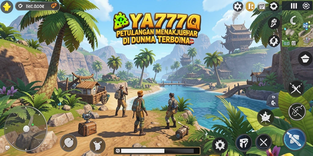 Screenshot gameplay <strong>TYA777</strong> menunjukkan eksplorasi dunia terbuka yang menakjubkan.