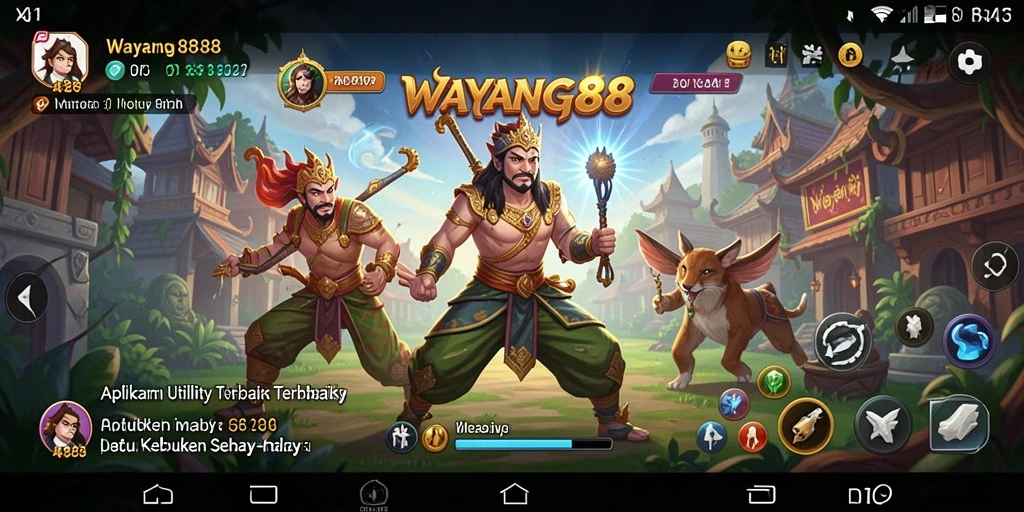 Tampilan antarmuka aplikasi WAYANG88 yang user-friendly.